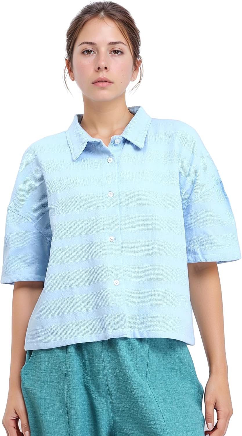 سعر ومواصفات Dsisskai Ravin Eg Womens Short Sleeve Shirt Women Short Sleeve Shirt (B0CJY5P4GV) على Amazon EG