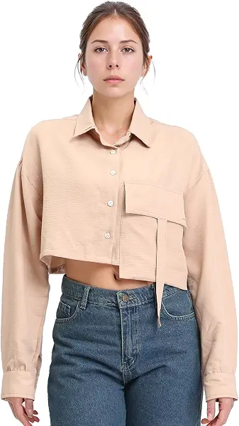 سعر ومواصفات Womens Women Long Sleeve Shirt Modern (pack of 1) (B0CJY8RYYX) على Amazon EG
