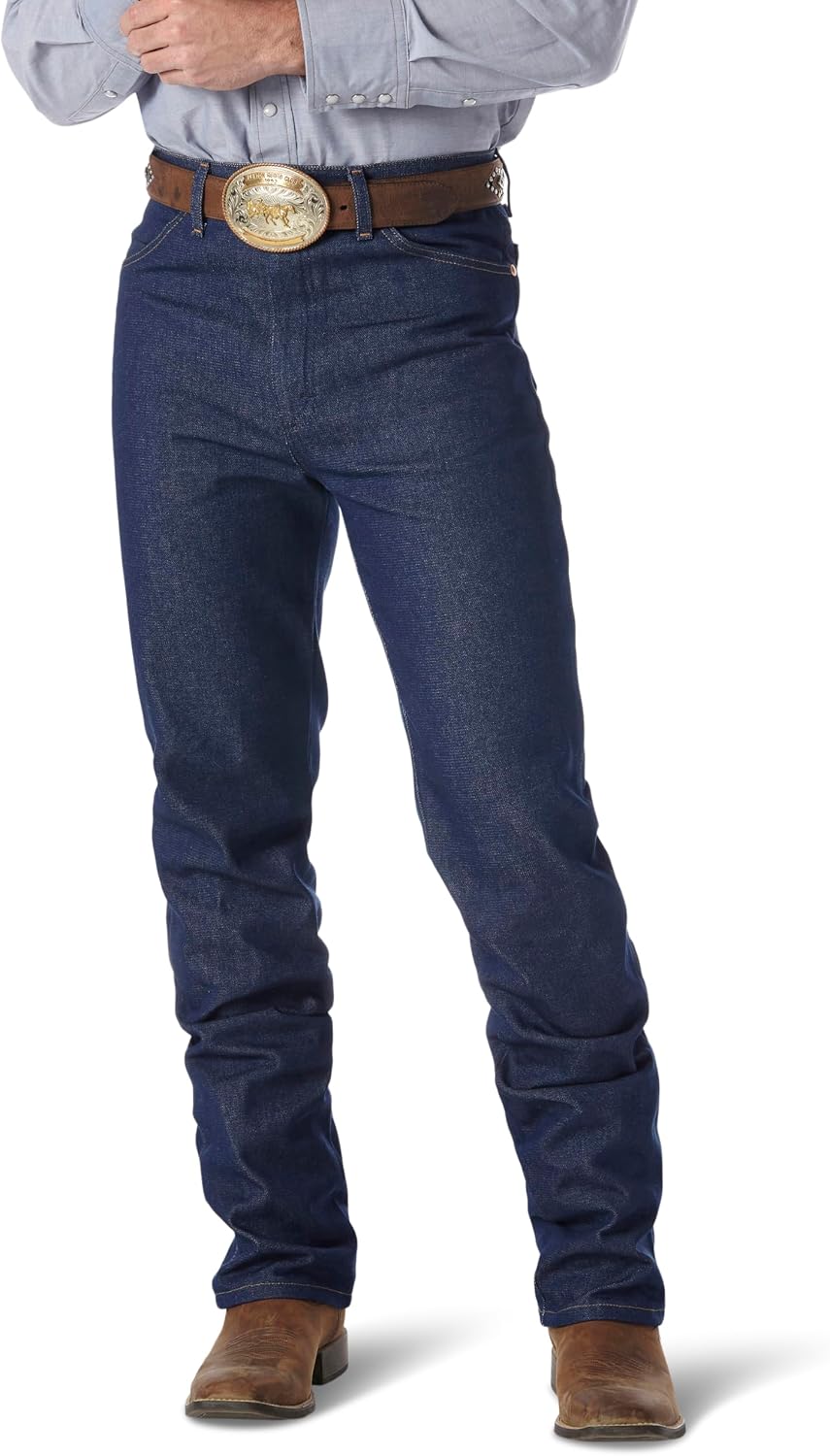 سعر ومواصفات Wrangler Men's 0936 Cowboy Cut Slim Fit Jean, Rigid Indigo, 31W / 32L (B0006U69D6) على Amazon EG