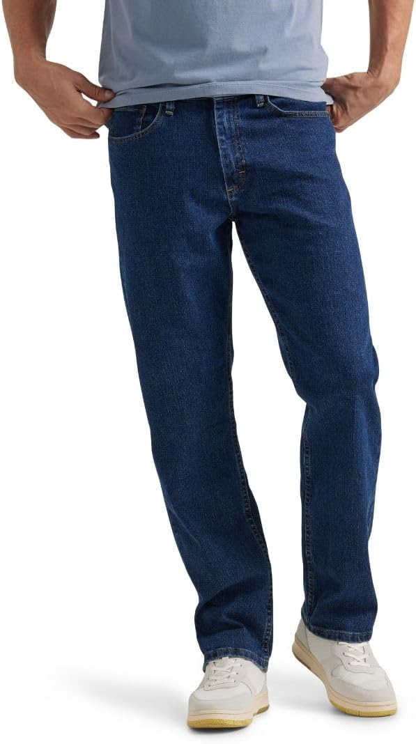 سعر ومواصفات Wrangler Men's Comfort Flex Waist Relaxed Fit Jean, Dark Stonewash, 40W x 30L (B07HNWJP87) على Amazon EG