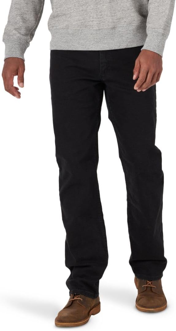 سعر ومواصفات Wrangler Mens Jeans Regular Fit Comfort Flex Waist Jean (B07D6PYH78) على Amazon EG