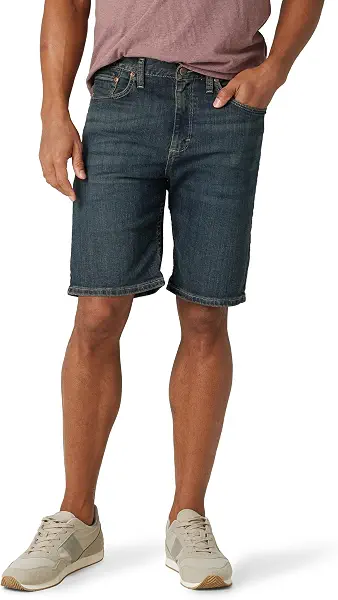 سعر ومواصفات Wrangler شورت جينز كلاسيكي بقصة مريحة وخمسة جيوب للرجال من رانغلر اوثينتكس، مون لايت، 42 (B075MXZ14N) على Amazon EG