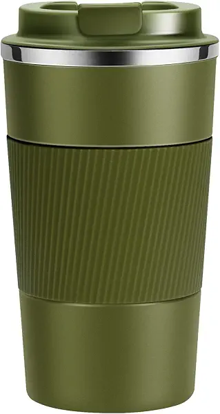سعر ومواصفات Yingwei 17oz Travel Coffee Mug, Insulated Thermal Cup with Leak-Proof and Reusable Lid, Spill-Proof Stainless Steel Coffee Cup for Hot and Cold Beverages (Multicolor, 500ml) (B093Q91SYR) على Amazon EG