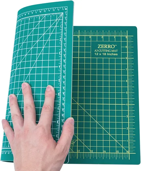 سعر ومواصفات Zeroo Self Healing Cutting Mat Double Sided Durable 5 Ply 12"x18" (A3) (B06XFJQ6F7) على Amazon EG