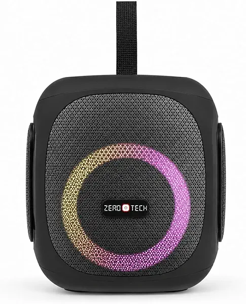 سعر ومواصفات Zerotech 25W Waterproof Bluetooth Speaker with RGB Light, Black (B0HM9FJ8Q6) على Amazon EG