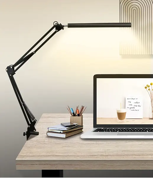 سعر ومواصفات اباجورة LED مع منفذ USB، اباجورة بقدرة 5 وات للعناية بالعين، مصباح ترابيزة قابل للتعتيم مع 3 اوضاع الوان، مصابيح مكتب للقراءة مناسبة للمنزل والمكتب والدراسة بزاوية دوران 360 درجة، أسود (B09PZTHLTC) على Amazon EG