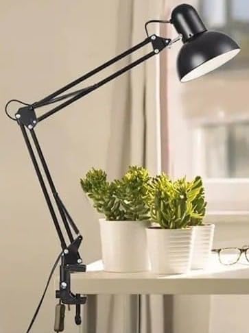 سعر ومواصفات اباجورة مكتب/هندسية/معدن/ذراع مرن قابل للدوران فى جميع الإتجاهات/مشبك تثبيت (B0G2CK7YGB) على Amazon EG