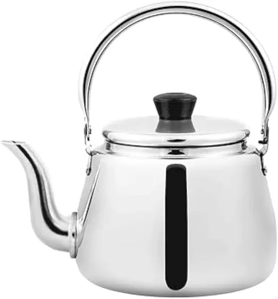 سعر ومواصفات ابريق شاي بمقابض من الستانلس ستيل من الدهان - 18 سم - بلون فضي (B091CVBDTH) على Amazon EG