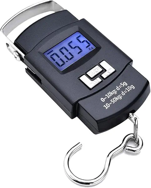 سعر ومواصفات أخرى ميزان رقمى لوزن الحقائب و الأمتعة حتى 50 كيلو صنف 5636 اسود كيلوجرام (B09236WCP2) على Amazon EG