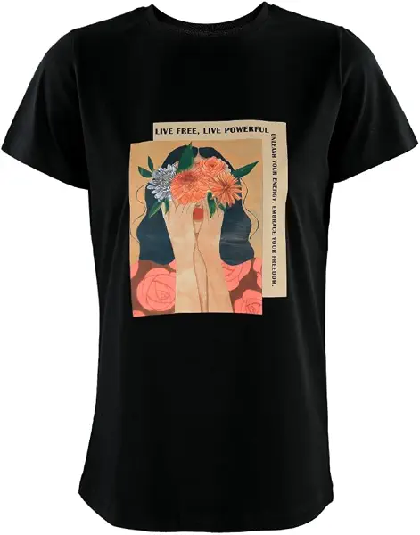 سعر ومواصفات اكتيف Activ Womens ACTIV GRAPHIC R.NECK T-SHIRT Modern (B0F1DHPVGF) على Amazon EG