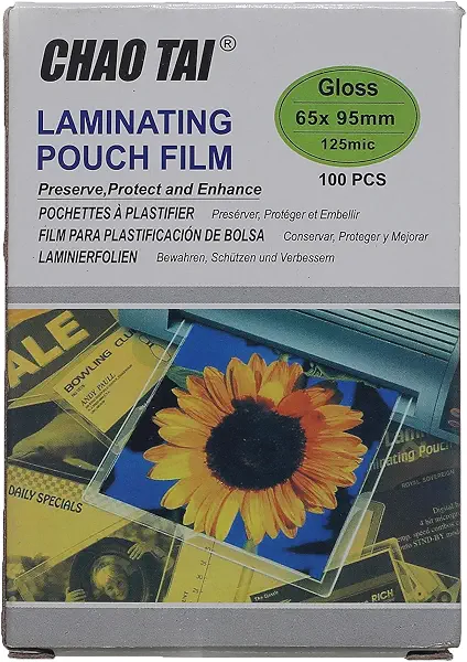 سعر ومواصفات اكياس تغليف حرارية رقم: S-771 6.5 × 9.5 سم 125 ميكرون 100 قطعة - اوراق تغليف صغيرة مثالية لبطاقات الهوية والشارات والملصقات والصور وحماية المستندات (B0GSRS2GVP) على Amazon EG