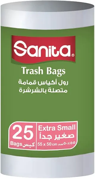 سعر ومواصفات اكياس قمامة صغيرة جدا من سانيتا - ابيض (B0BHT16WXX) على Amazon EG