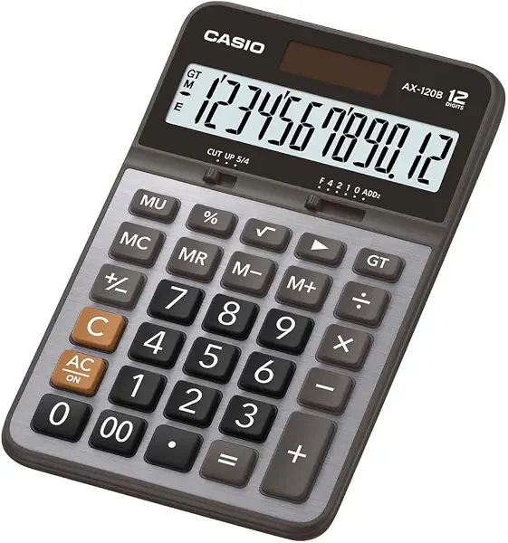 سعر ومواصفات آلة حاسبة AX-120B من كاسيو (B01BMP43JU) على Amazon EG