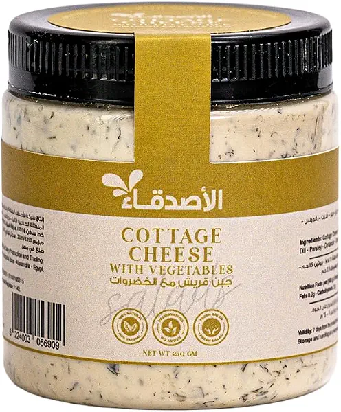سعر ومواصفات الأصدقاء جبنة قريش بالخضروات 250 جم (B0FY3CGYNY) على Amazon EG