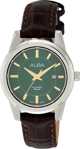 سعر ومواصفات البا ALBA Watch LADIES' Leather PRESTIGE Green dial AH7EF5X (B0FPLNN7PQ) على Amazon EG