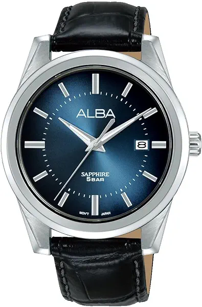سعر ومواصفات البا ALBA Watch MEN'S Leather PRESTIGE Blue gradation dial AS9V31X (B0FNRPDYCB) على Amazon EG