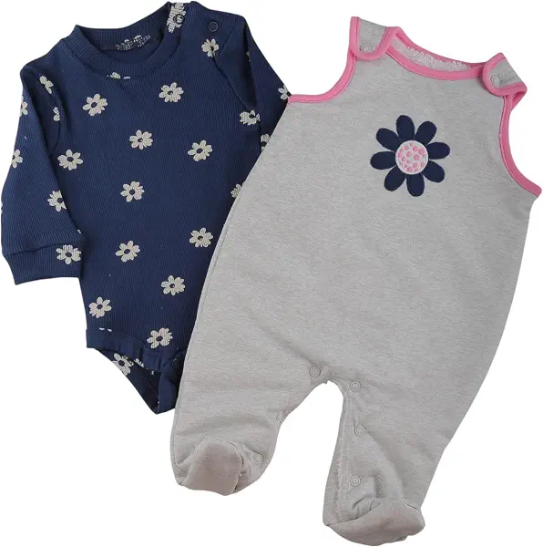 سعر ومواصفات الصياد Elsayaad Girls Padded With Fur Dungaree With Long Sleeve Bodysuit Nightgown (pack of 1) (B0FN8C7B6J) على Amazon EG