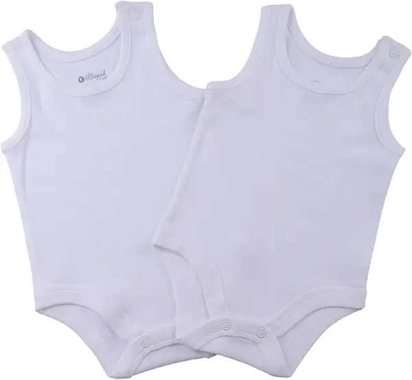 سعر ومواصفات الصياد Elsayaad Unisex Baby Sleeveless Bodysuit Baby and Toddler Underwear Set (pack of 2) (B0C7RGWB1S) على Amazon EG