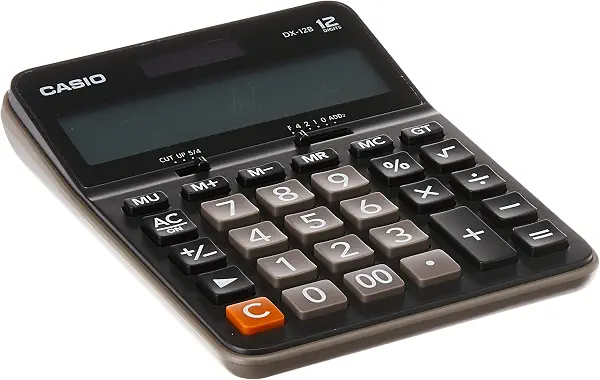 سعر ومواصفات الة حاسبة 12 رقم من كاسيو DX-12 B - اسود (B01NBYTBFV) على Amazon EG