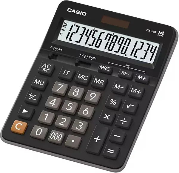 سعر ومواصفات الة حاسبة 14 رقم من كاسيو GX14 B - اسود (B07C9BFNSZ) على Amazon EG