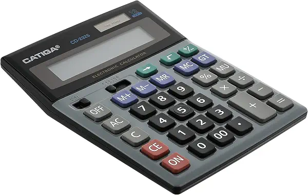 سعر ومواصفات آلة حاسبة إلكترونية cd-2325 بمصدرين للطاقة، 12 رقم مع مفاتيح من البلاستيك، مناسبة للمكتب والمدرسة من كاتيجا، متعددة الألوان (B09BG3YC4N) على Amazon EG