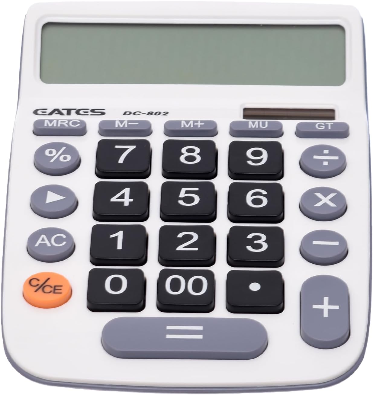 سعر ومواصفات آلة حاسبة إلكترونية لسطح المكتب من ايتس DC-802 مكونة من 12 رقما مع طاقة مزدوجة وشاشة LCD كبيرة - أبيض ورمادي (B0CMM22CTN) على Amazon EG