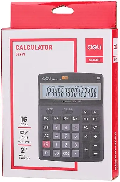 سعر ومواصفات آلة حاسبة بلاستيكية مكونة من 16 رقم من ديلي (B09YRD4P9L) على Amazon EG