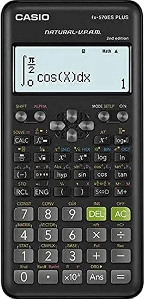 سعر ومواصفات آلة حاسبة ديجيتال من كاسيو FX-570ESPLUS-2WDTV - اسود (B0838VVFBH) على Amazon EG