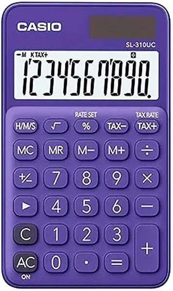 سعر ومواصفات الة حاسبة رقمية محمولة من كاسيو SL-310UC-PL-N-DC - ارجواني (B07H4V6XM3) على Amazon EG