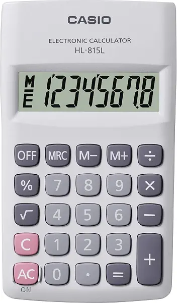 سعر ومواصفات آلة حاسبة رقمية محمولة كاسيو HL-815L-WE-S-DP (B07PRNJTK7) على Amazon EG