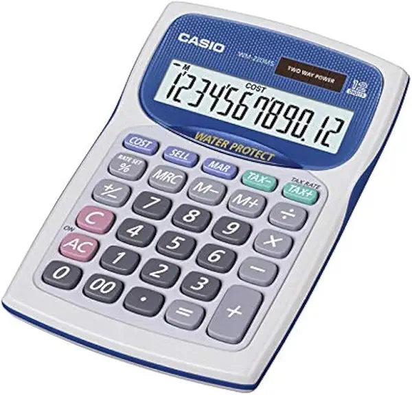 سعر ومواصفات آلة حاسبة عملية WM-220MS-WE-S-DP 12 رقمًا، أبيض، من كاسيو (B004CQUZTO) على Amazon EG