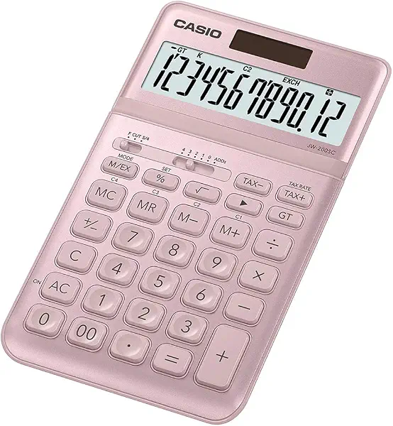 سعر ومواصفات الة حاسبة عملية من كاسيو JW-200SC-PK - بينك (B07DF6BVYT) على Amazon EG