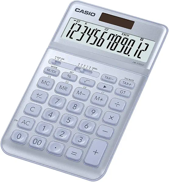 سعر ومواصفات الة حاسبة كاسيو للمكتب - JW-200SC-BU (B07DF6LBBD) على Amazon EG