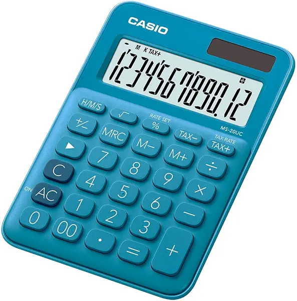 سعر ومواصفات الة حاسبة للمكتب من كاسيو MS-20UC-BU-N-DC (B07CVFJ7FV) على Amazon EG