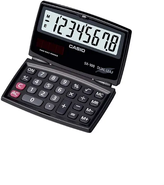 سعر ومواصفات آلة حاسبة محمولة من كاسيو SX-100 (B08WJL467V) على Amazon EG