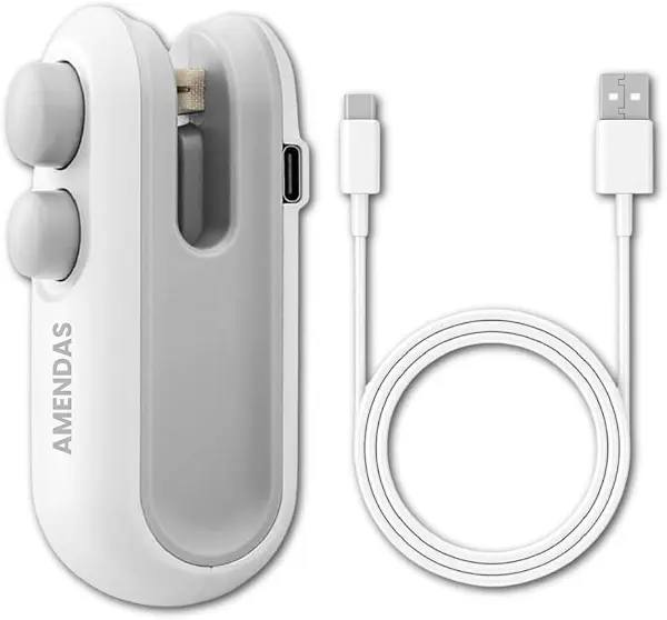 سعر ومواصفات الة ختم وتقطيع مغناطيسية 2 في 1 قابلة لاعادة الشحن بمنفذ USB لاكياس التعبئة البلاستيكية الصغيرة للطعام والوجبات الخفيفة ورقائق البطاطس والاكياس البلاستيكية (متعددة الالوان) (B0GWNCJPBN) على Amazon EG