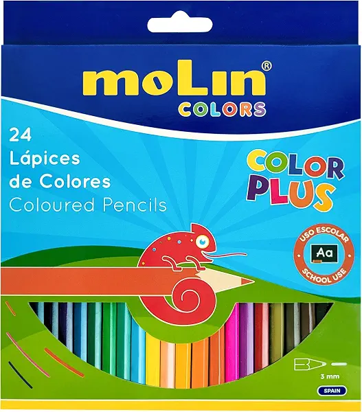 سعر ومواصفات الوان خشب كبيرة من مولين، 24 لون (B0746T7T6H) على Amazon EG