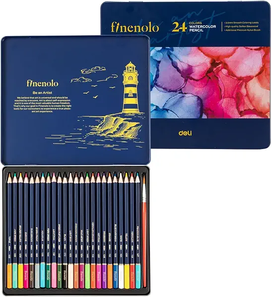 سعر ومواصفات ألوان خشب ملونة طراز EC129-24 من ديلي، مجموعة من 24 قطعة، متعددة الألوان (B0C77S1KGB) على Amazon EG