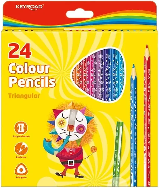 سعر ومواصفات الوان خشب من كى رود طبي مثلث 24 لون موديل KR971277 (B07D33NWL8) على Amazon EG