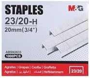 سعر ومواصفات ام اند جي دبابيس ABSN2633 1000 قطعة، مقاس 23/20-H، فضي (B0GY4JWCL3) على Amazon EG