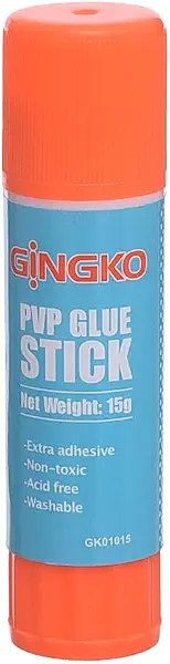 سعر ومواصفات انبوب صمغ GK-01015 بي في بي للمدرسة 9 جرام من جينغكو، قابل للغسل، لون برتقالي وازرق (B0C9326R5J) على Amazon EG