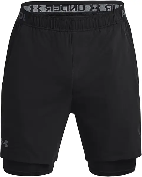 سعر ومواصفات اندر ارمور شورت اندر ارمور Vanish المنسوج 2 في 1 Sts-BLK للرجال (B0BC1DMGB2) على Amazon EG