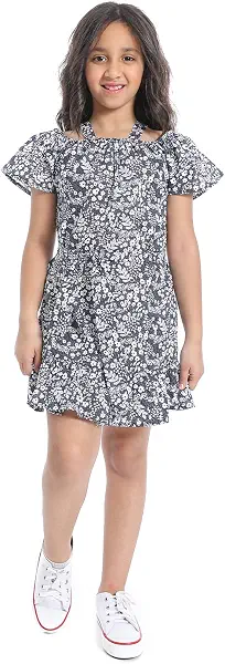 سعر ومواصفات اندورا Andora girls Off-Shoulders With Belt Casual Dress (pack of 1) (B0F48YVQCK) على Amazon EG