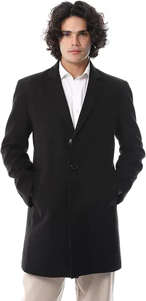 سعر ومواصفات اندورا Andora Mens Classic Coat With Slanted Pockets Wool Coat (pack of 1) (B0DJFFWCB9) على Amazon EG