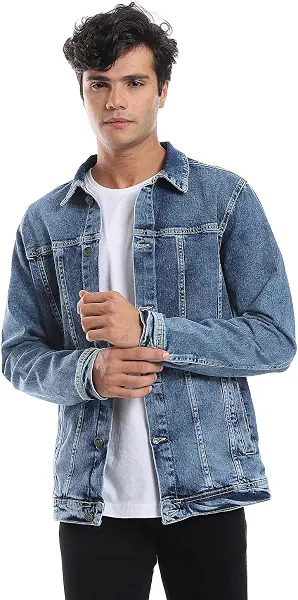 سعر ومواصفات اندورا Andora Mens Full Buttoned Casual Denim Jacket (B09HC64RVT) على Amazon EG