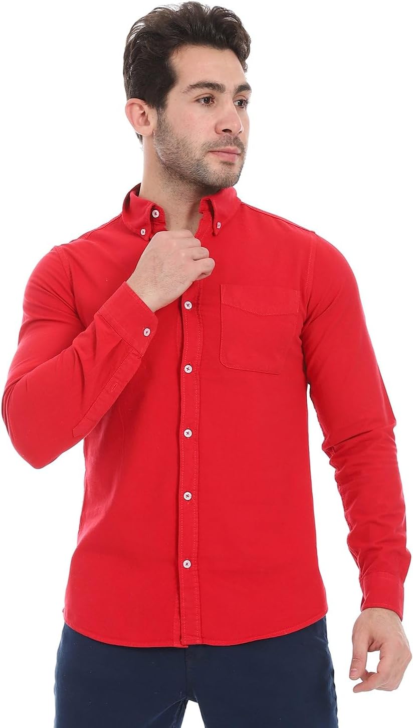 سعر ومواصفات اندورا Andora Mens Gabardine Button Down Collar Shirt (B0DWXQWKV5) على Amazon EG