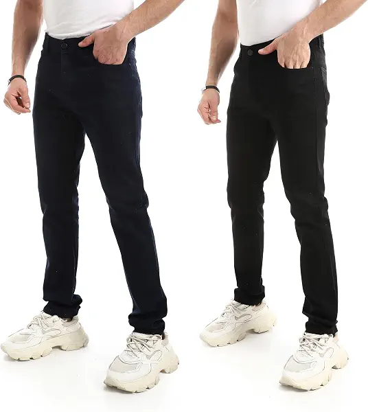 سعر ومواصفات اندورا Andora Mens Gabardine Pants Andora 108122 Bundle Casual Pants (pack of 2) (B0GPLJS4FJ) على Amazon EG