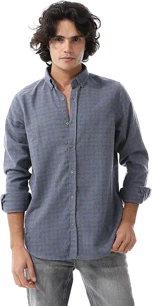 سعر ومواصفات اندورا Andora Mens Gingham Pattern Long Sleeves Western (pack of 1) (B0DHRZFF4B) على Amazon EG