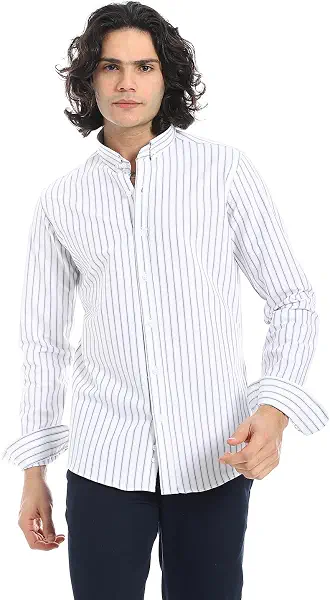 سعر ومواصفات اندورا Andora Mens Oxford Dual Stripe Western (pack of 1) (B0F1DGH63H) على Amazon EG