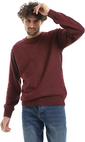 سعر ومواصفات اندورا Andora Mens Plain Pattern Round Collar Pullover Sweater (pack of 1) (B0GPLGS8DM) على Amazon EG